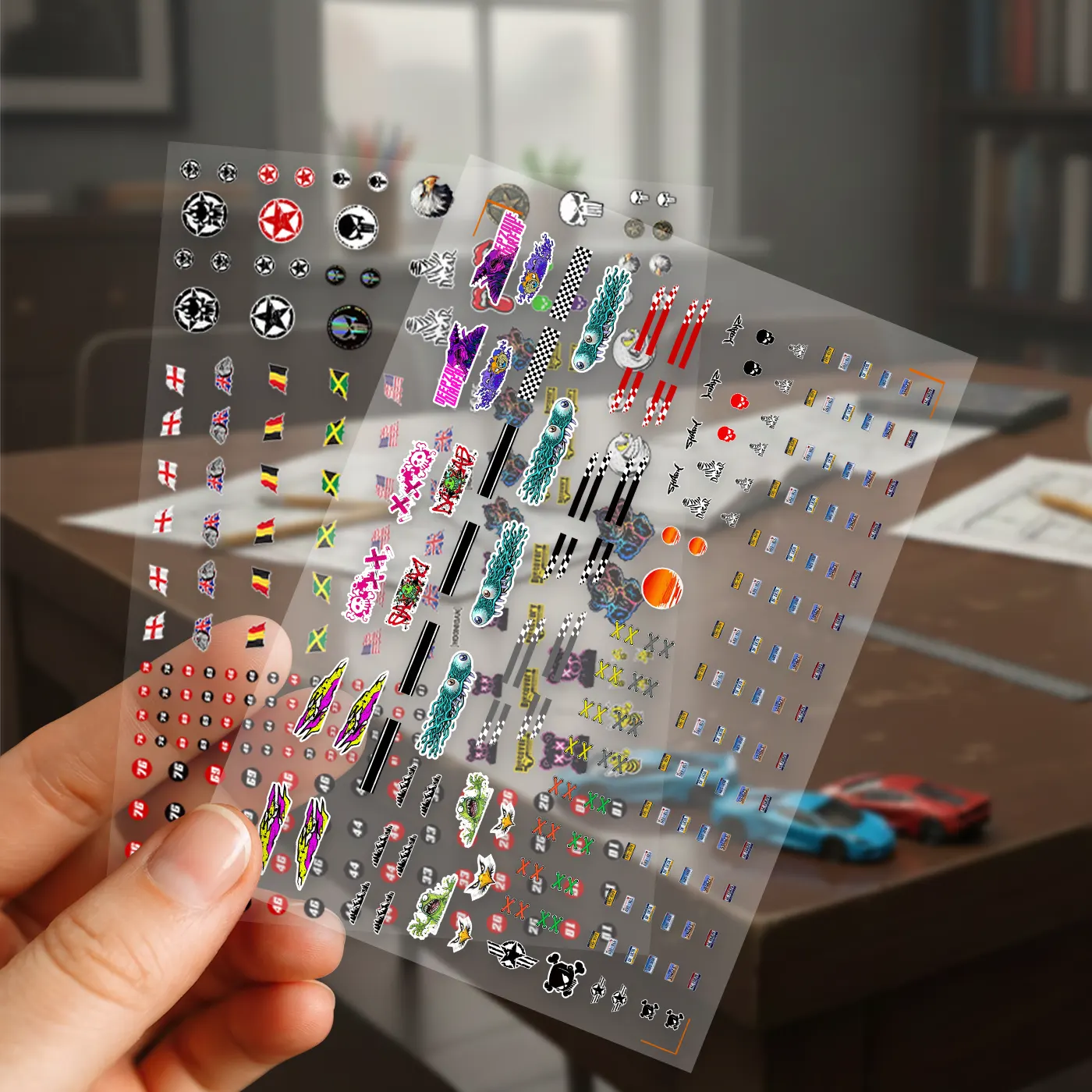 1-64 model car stickers